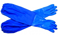 Handschuhe, ca. 65 cm lang -  aus PVC, Größe XL