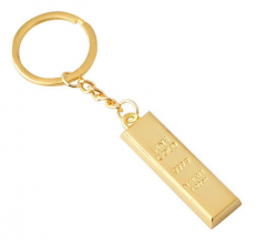 Goldbarren Imitation - Schlüsselanhänger aus Zinkguss