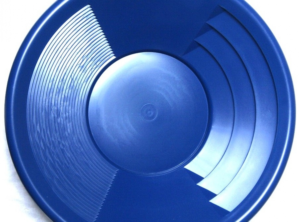 Goldwaschpfanne SE Gold Pan 12" - 30 cm blau Kunststoff