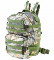 Heavy-Duty Backpack - Rucksack - ca. 40 Liter - 3D Camouflage, grün - passend für 14'' Pfannen, Siebe