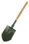 Preview: SONA faltbare Schaufel / Hacke - Holzgriff - ca. 66 cm lang - ca. 770 gr