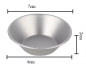 Preview: Waagschale aus Aluminium, Durchmesser ca. 7 cm
