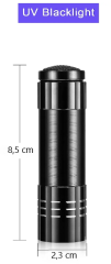 Preview: UV-Licht Schwarzlicht - Wellenlänge 395nm - 9 LED