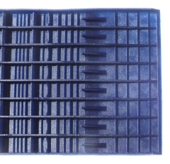 Preview: Weltneuheit!!  GRIZZLY MAT - blau - passend für Standard-Rinnen - erste selbstsiebende aktive Matte