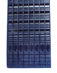 Preview: Weltneuheit!!  GRIZZLY MAT - blau - passend für Standard-Rinnen - erste selbstsiebende aktive Matte