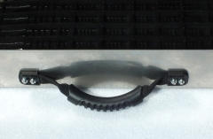 Preview: Weltneuheit!!  GRIZZLY MAT, schwarz --- KOMPLETTE WASCHRINNE --- 119,5 cm lang - 25,6 cm breit -- Trichter 45 cm breit -