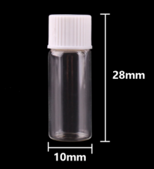 Preview: 5 Stück Sammelgläser - klar - für je 8 Gramm Gold