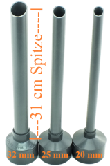 Preview: Extra lange Spitze mit 25 mm Durchmesser - passend für unsere Henderson-Pumpen