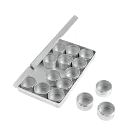 Aluminium - Display mit 15 Dosen, 35 mm