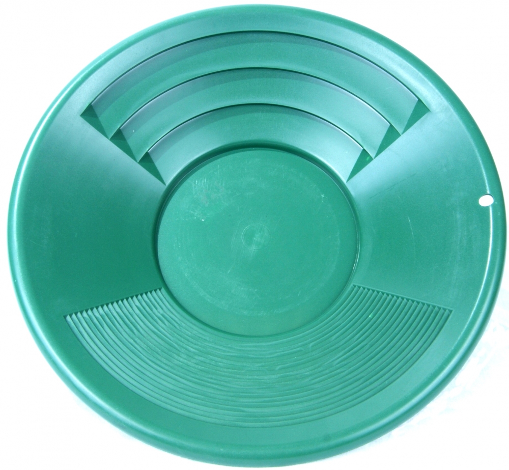 Goldwaschpfanne SE Gold Pan 12" - 30 cm grün Kunststoff