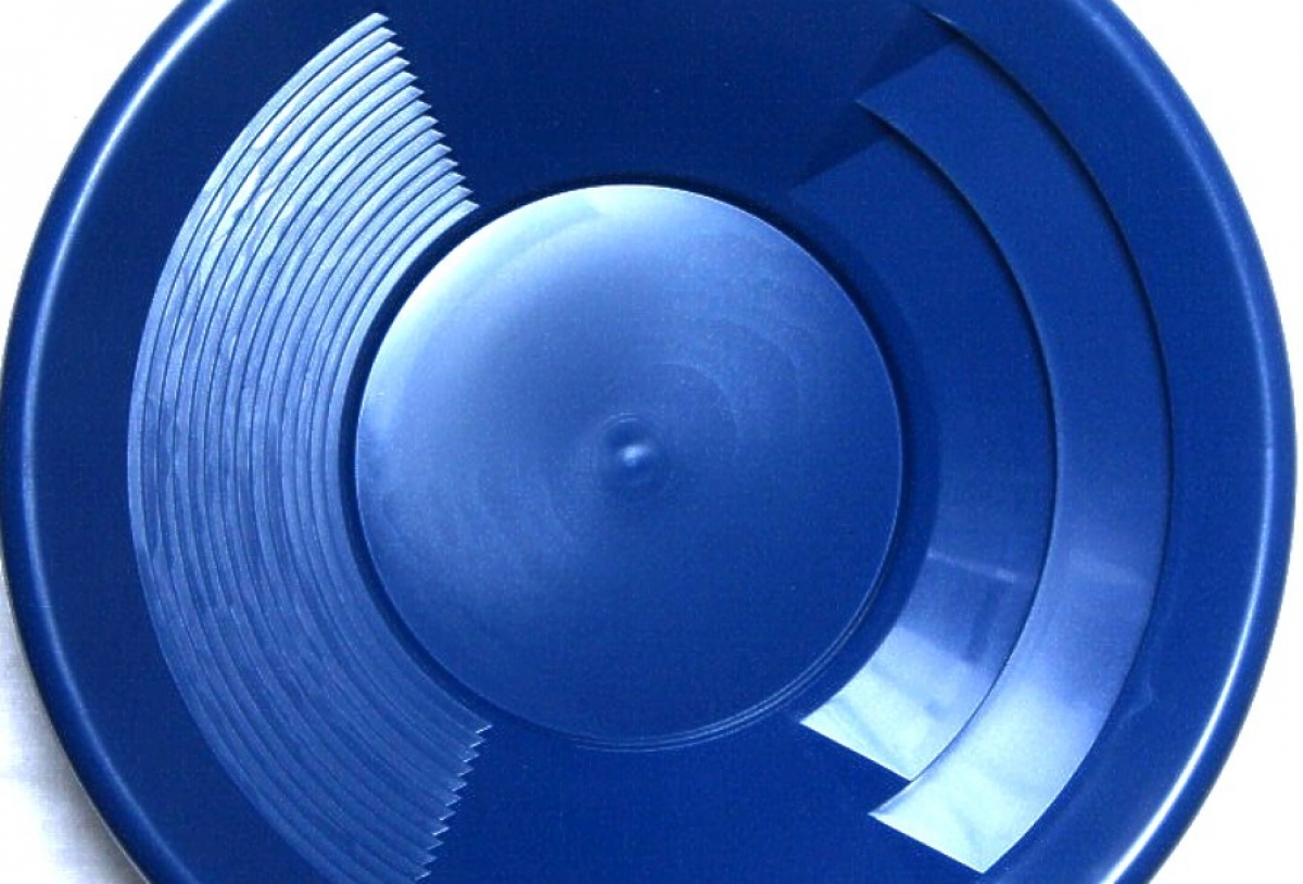 Goldwaschpfanne SE Gold Pan 8" - 20 cm blau Kunststoff