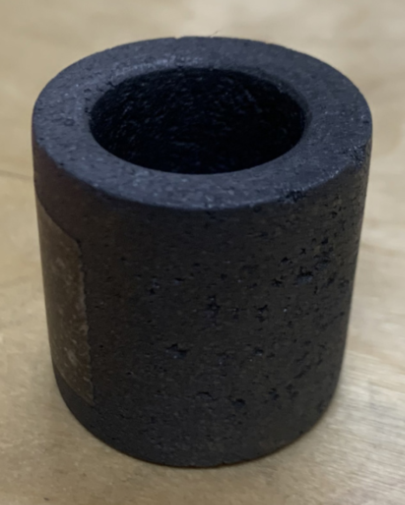 Schmelztiegel aus Graphit - Volumen = 9,5 ml - Ø Innen = 22mm