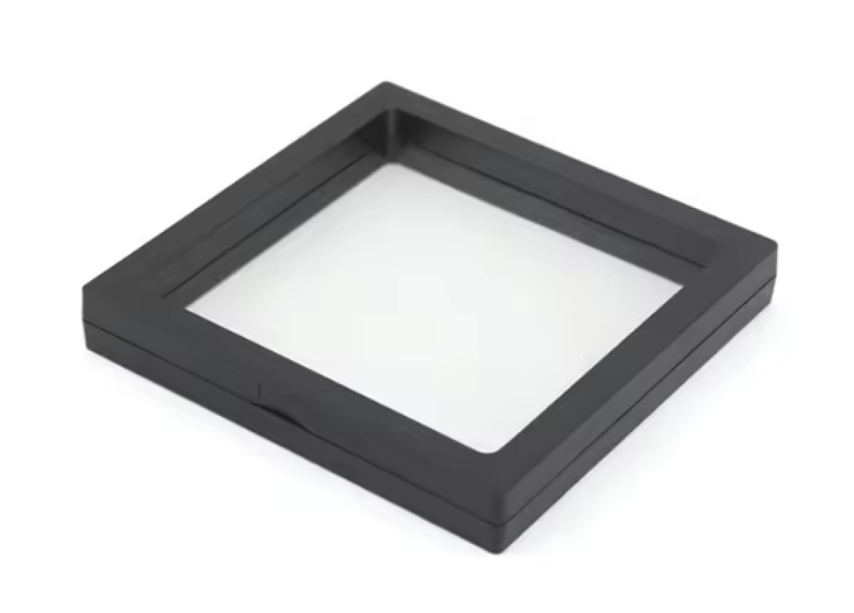 Schweberahmen 11 cm x 11 cm für die Präsentation von Goldnuggets