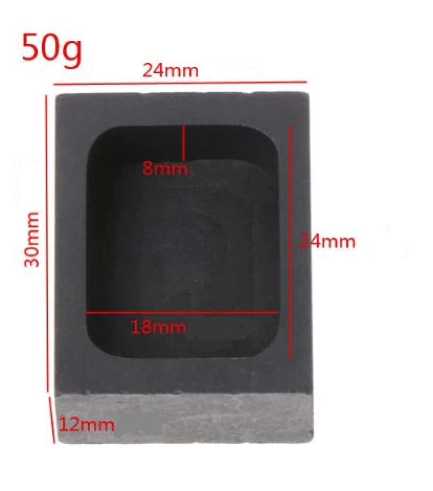 Gußform aus Graphit - für ca. 50 Gramm Gold