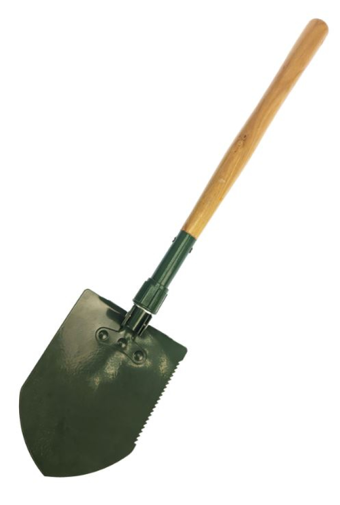 SONA faltbare Schaufel / Hacke - Holzgriff - ca. 66 cm lang - ca. 770 gr