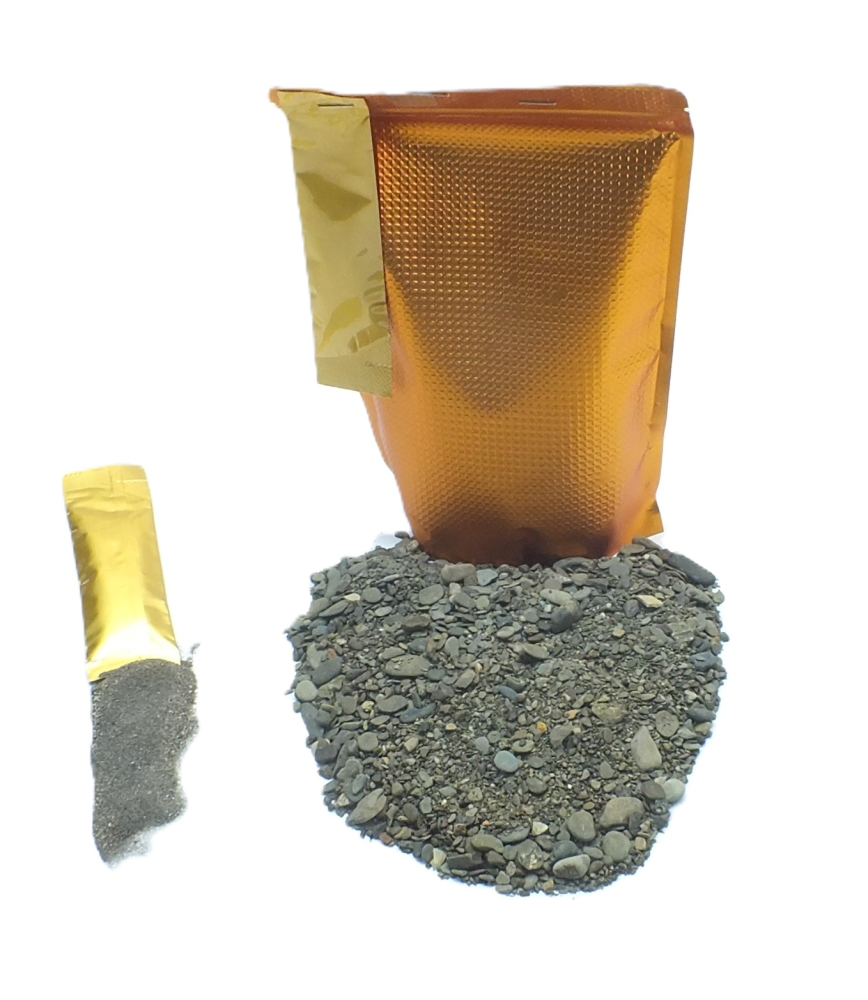 350 Gramm Goldsand Paydirt - mindestens 0,10 Gramm Gold Rheingold - Extra Portion Black Sand