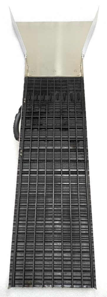 Weltneuheit!!  GRIZZLY MAT, schwarz --- KOMPLETTE WASCHRINNE --- 119,5 cm lang - 25,6 cm breit -- Trichter 45 cm breit -