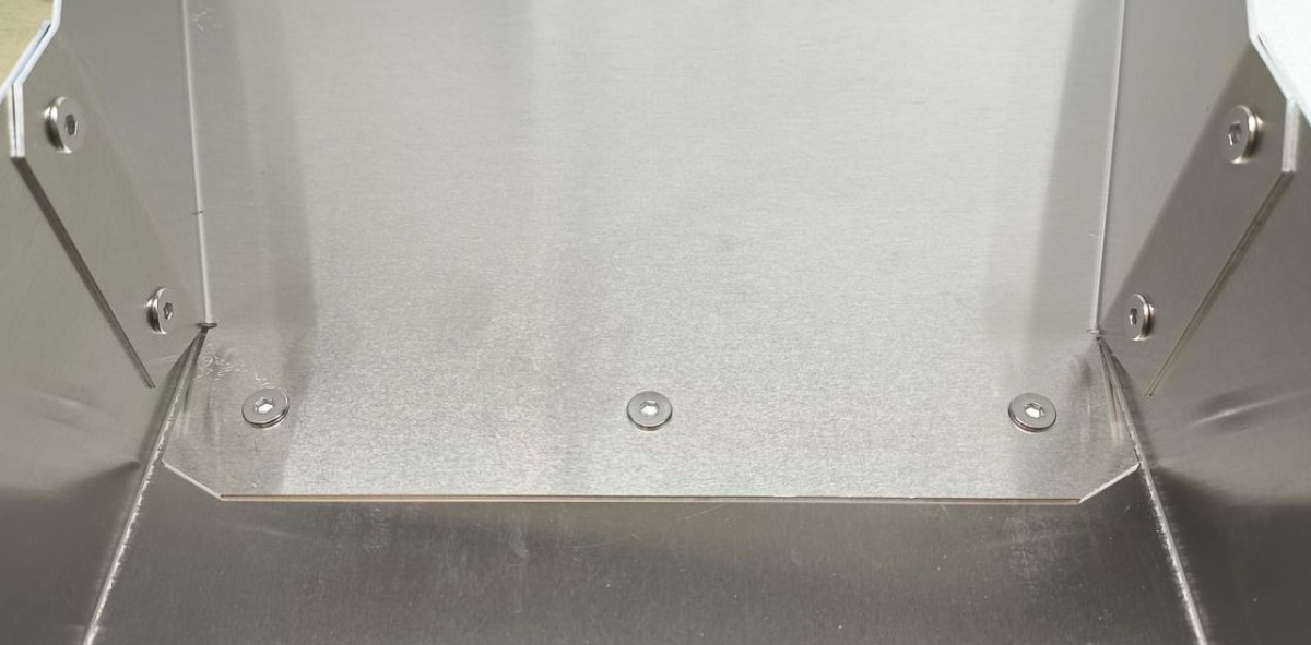 Leere WASCHRINNE zum Selbstbestücken  --- 119,5 cm lang - 25,6 cm breit -- Trichter 45 cm breit