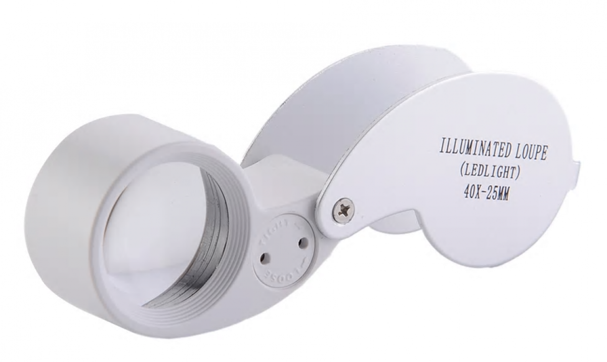 Juwelierlupe Mit LED-Beleuchtung - 10x Vergrößerung, Wiederaufladbar Für Schmuck & Münzen