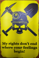 Statement - Blechschild 30,0 cm x 19,5 cm